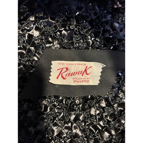 Vintage Rumak Millinery Womens Ribbon & Straw Cloche Hat With Bow - Picture 2 of 12